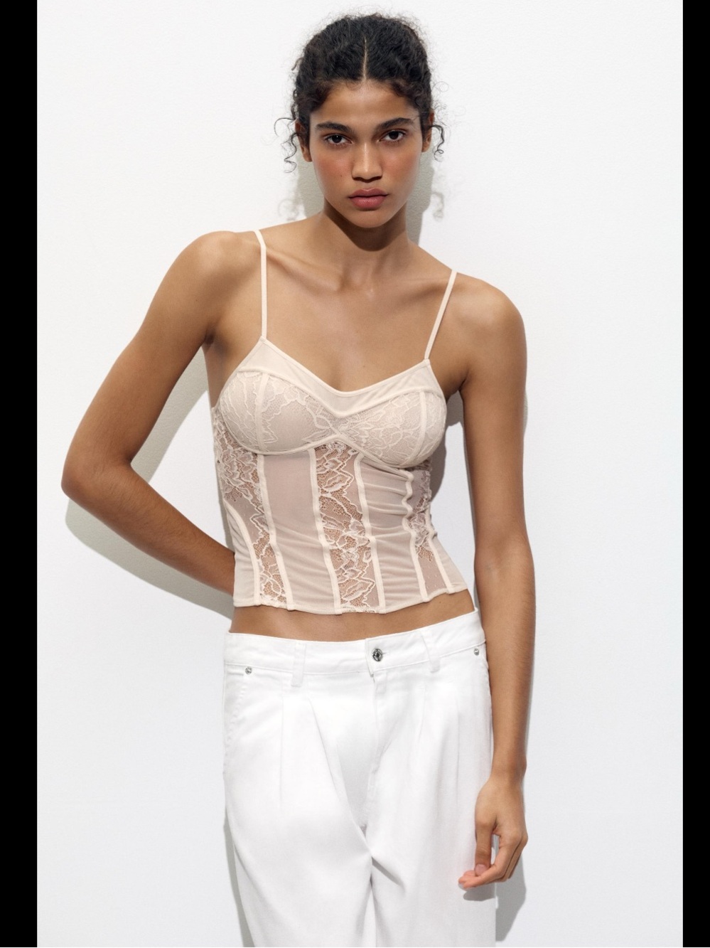 LACE CORSET STYLE TOP